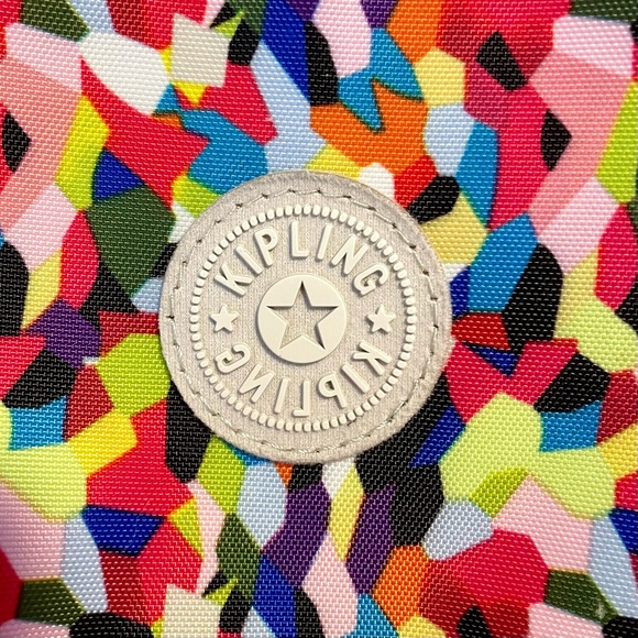 *EUC* KIPLING Davina “Confetti” Crossbody Bag - Multicolor w/Red Monkey Fob - Picture 5 of 14
